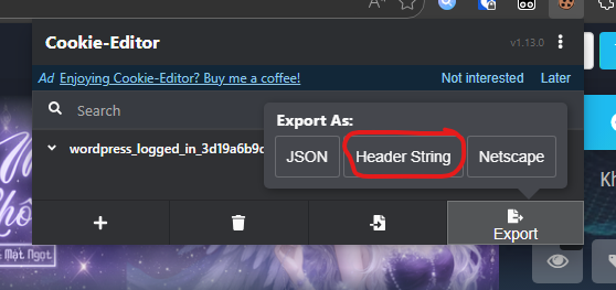 Bước 14 - Header String
