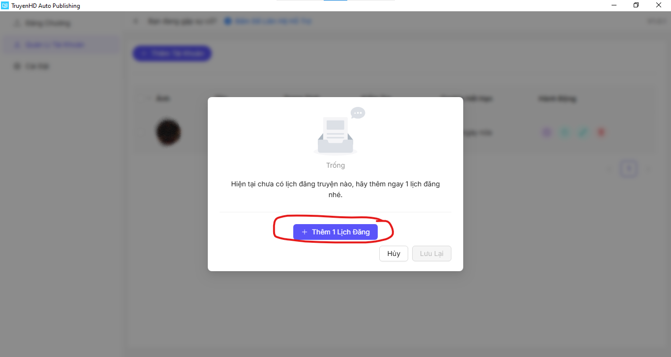 Bước 17 - Thêm lịch