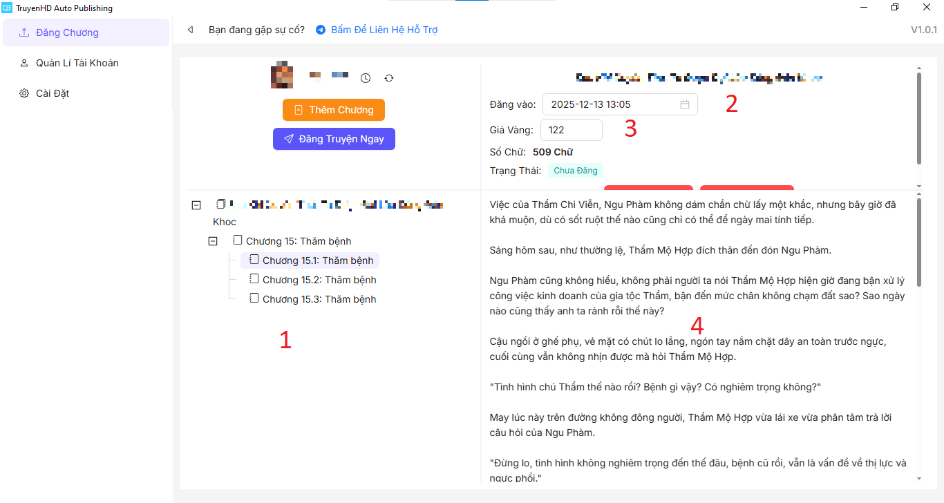 Bước 22 - Quản lý chương