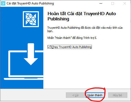 Bước 3 - Hoàn thành