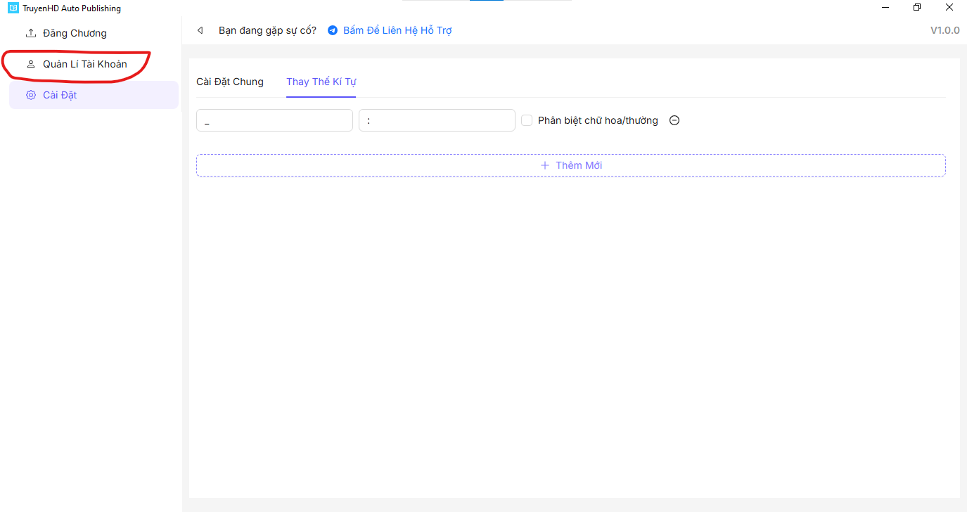 Bước 9 - Quản lý tài khoản